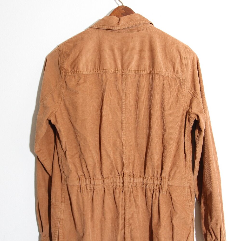 Madewell Corduroy Belted Jumpsuit Coveralls Burnt Sienna Cotton Boiler Suit Sz 6 - Picture 10 of 14